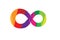 Creative Abstract Colorful Infinity Symbol Logo Design