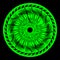 Creative abstract green futuristic circular