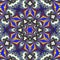 Creative abstract mandala consisting of fractal curls