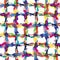 Creative abstract seamless pattern with splashing colors