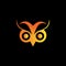 Creative angry owl logo vector design