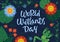 Creative banner for World Wetlands Day