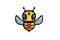 Creative Bee Robot Symbol Logo