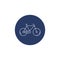 Creative bicycle icon vector