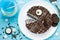 Creative birthday cake for kids, chocolate fish cake