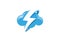 Creative Blue Cloud Thunder Logo