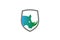 Creative Blue Rhinoceros Logo Design Symbol Vector Illustration