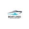 Creative Boat logo Design Vector Art Logo