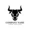 creative Buffalo head design logo ideas on a white background become a brand symbol for your business, the concept of buffalo