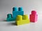 Creative Building Block Shapes Plastic