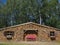 Creative building timber cabin at forest