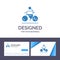 Creative Business Card and Logo template Activity, Bicycle, Bike, Biking, Cycling Vector Illustration
