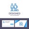 Creative Business Card and Logo template Amateur, Ball, Football, Friends, Soccer Vector Illustration