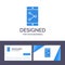 Creative Business Card and Logo template App Share, Mobile, Mobile Application Vector Illustration