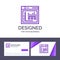 Creative Business Card and Logo template Browser, Internet, Web, Static Vector Illustration