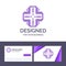 Creative Business Card and Logo template Computing, Database, Datacenter, Mainframe, Server Vector Illustration