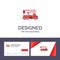 Creative Business Card and Logo template Crane, Truck, Lift, Lifting, Transport Vector Illustration