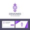 Creative Business Card and Logo template Gender, Symbol, Ribbon Vector Illustration