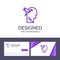 Creative Business Card and Logo template Imagination Form, Imagination, Head, Brian Vector Illustration