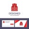 Creative Business Card and Logo template Vest, Jacket, Labour, Construction, Repair Vector Illustration