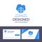 Creative Business Card and Logo template World, Marketing, Network, Cloud Vector Illustration