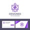 Creative Business Card and Logo template Xray, Patient, Hospital, Radiology,  Vector Illustration