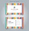 Creative business card and name card template colorful pastels v