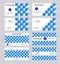 Creative business card templates. Blue, and cyan