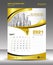 Creative Calendar 2021 template gold background concept, May month, Desk Calendar vector design