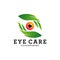 Creative Care Eye Concept Logo Design Template, Eye Care logo design Vector, Icon Symbol