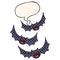 A creative cartoon vampire bats and speech bubble in comic book style