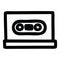 A creative cassette tape icon