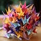 Creative Charm: Handmade Origami Paper Cranes