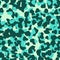 Creative cheetah camouflage seamless pattern. Camo leopard elements background