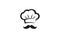 Creative Chef Hat MoustacheLogo Design Vector Symbol Illustration
