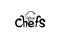 Creative Chef Hat Symbol Text Font Letter logo