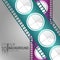 Creative Cinema Background Design. Vector Elements. Minimal Isolated Film Illustration. EPS10