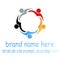 Creative circle people logo