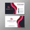 Creative and Clean Business Card Template. Flat Design Vector Illustration. Stationery Design EPS