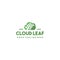 Creative cloud leaf logo design