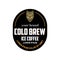 Creative Cold Brew Ice Coffee label using wolf logo mascot