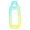 A creative cold gradient line drawing cartoon drinks bottle