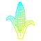 A creative cold gradient line drawing cartoon healthy corn
