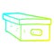 A creative cold gradient line drawing cartoon office filing box