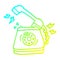 A creative cold gradient line drawing cartoon old rotary dial telephone