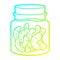 A creative cold gradient line drawing cartoon pickled gherkins