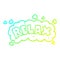 A creative cold gradient line drawing cartoon relax symbol