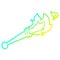 A creative cold gradient line drawing cartoon sports torch