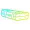 A creative cold gradient line drawing cartoon suit case