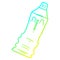 A creative cold gradient line drawing cartoon toothpaste tube